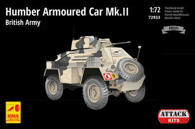 72933 Humber Armoured Car Mk.II – British Army Africa (PE& resin det., metal gun bar.) - 1